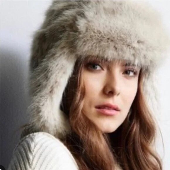 Restoration Hardware Accessories - Restoration Hardwear RH Ushanka Faux Fur Trapper Hat NEW